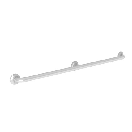 Newport Brass 45" L, Two Post, Solid Brass, 42" Grab Bar in White, White 1200-3942/50